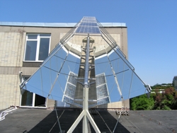 Bifacial concentrators, courtesy Traxle Solar